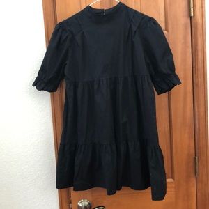 Black High Neck Dress